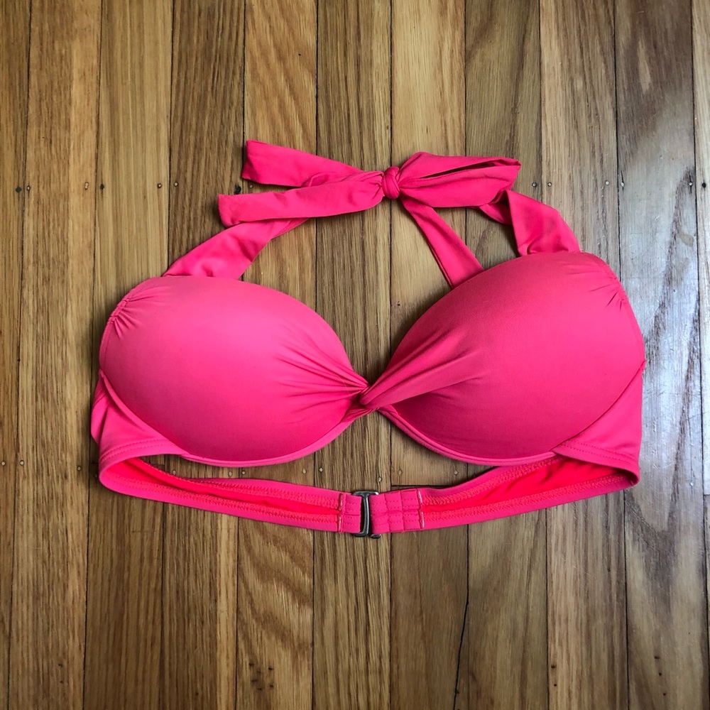 Apt 9 Hot Pink Padded Bikini Top | size L